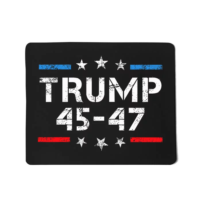 45 47 Trump 2024 American Flag Mousepad