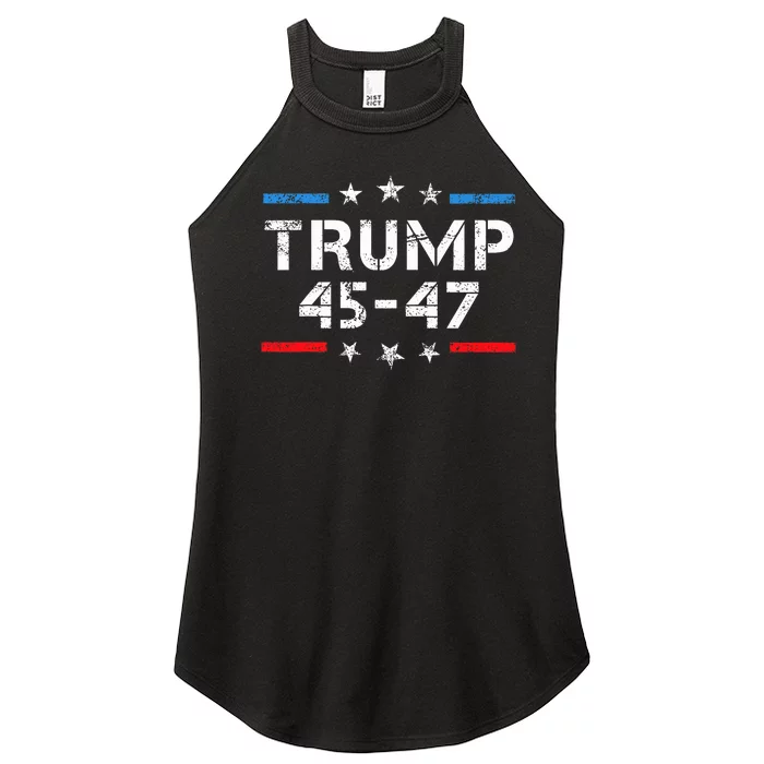 45 47 Trump 2024 American Flag Women’s Perfect Tri Rocker Tank