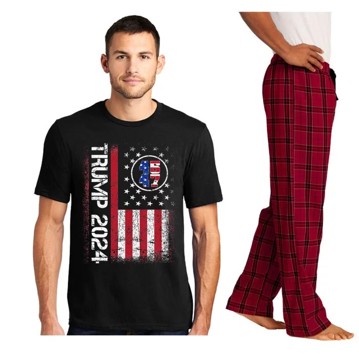 45 47 We The People 2024 Stand With American Flag Pajama Set