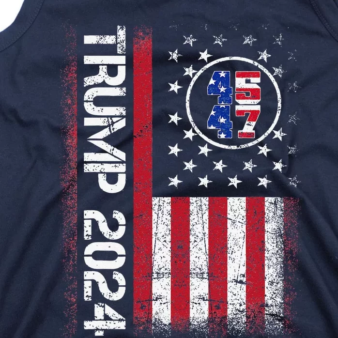 45 47 We The People 2024 Stand With American Flag Tank Top