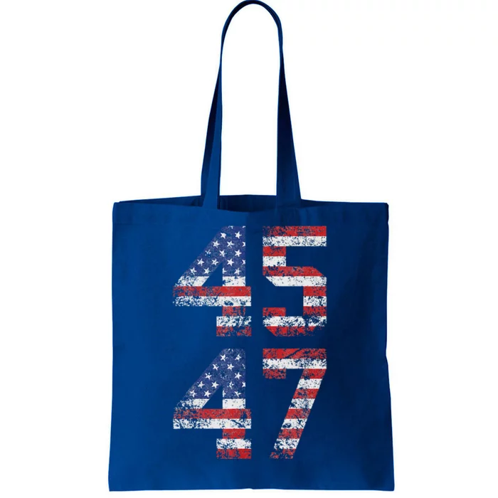 45 47 We The People 2024 Stand With American Flag Tote Bag