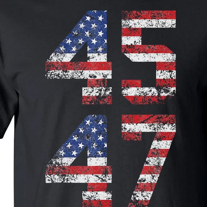 45 47 We The People 2024 Stand With American Flag Tall T-Shirt