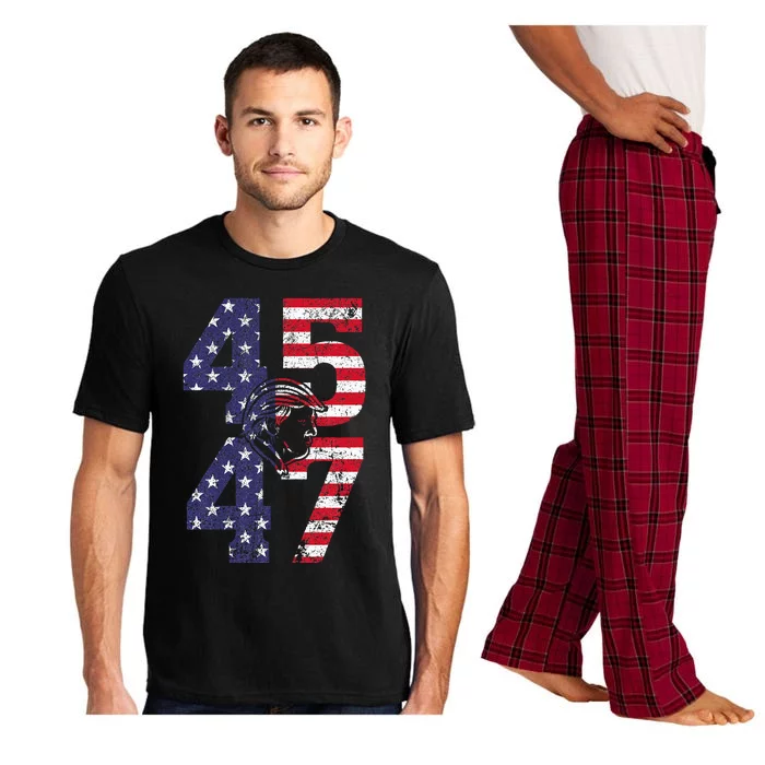 45 47 We The People 2024 Stand With American Flag Pajama Set