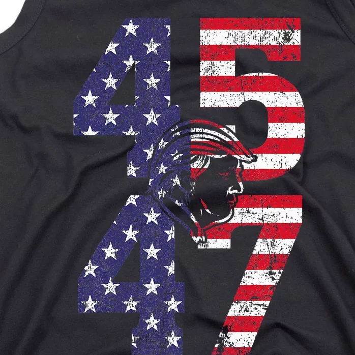 45 47 We The People 2024 Stand With American Flag Tank Top