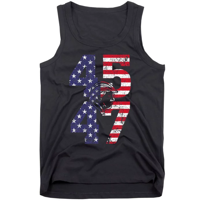 45 47 We The People 2024 Stand With American Flag Tank Top