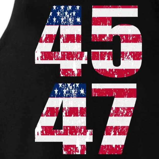 45 47 Trump 2024 Ladies Tri-Blend Wicking Tank