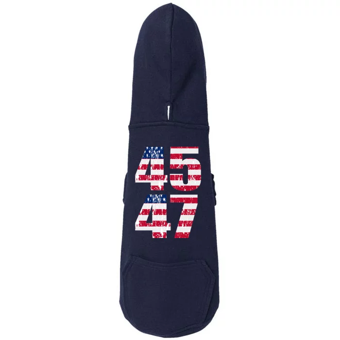 45 47 Trump 2024 Doggie 3-End Fleece Hoodie