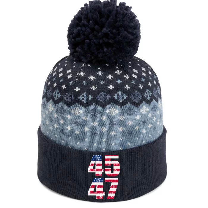 45 47 Trump 2024 The Baniff Cuffed Pom Beanie