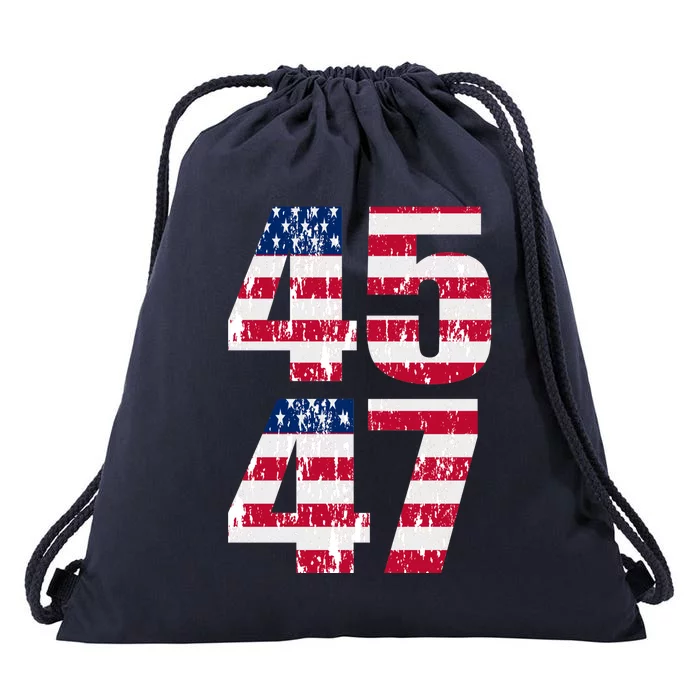 45 47 Trump 2024 Drawstring Bag