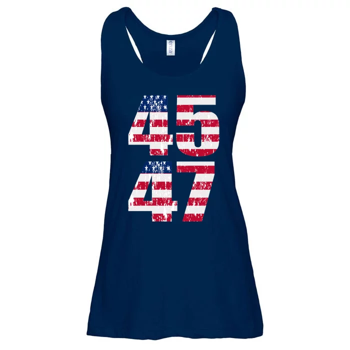 45 47 Trump 2024 Ladies Essential Flowy Tank