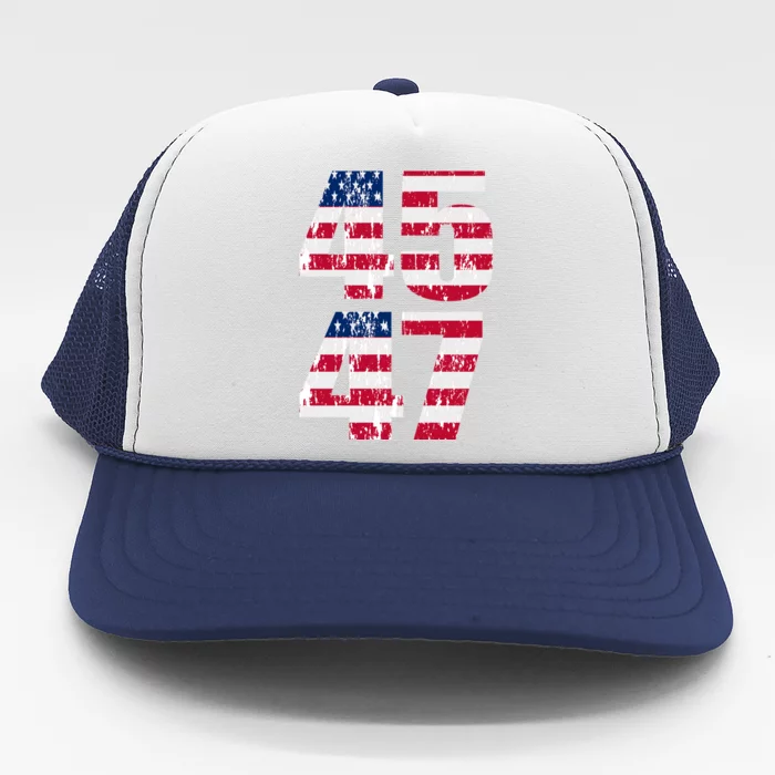 45 47 Trump 2024 Trucker Hat