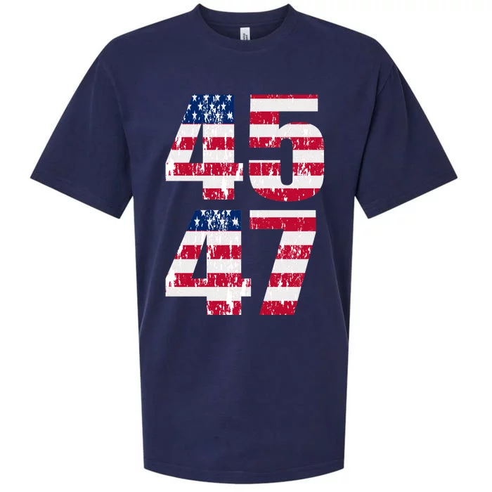 45 47 Trump 2024 Sueded Cloud Jersey T-Shirt