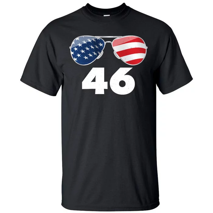 46th President Joe Biden Aviators American Flag Tall T-Shirt