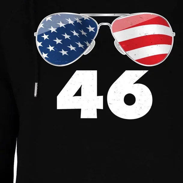 46th President Joe Biden Aviators American Flag Womens Funnel Neck Pullover Hood