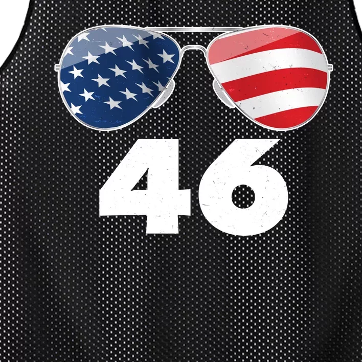 46th President Joe Biden Aviators American Flag Mesh Reversible Basketball Jersey Tank