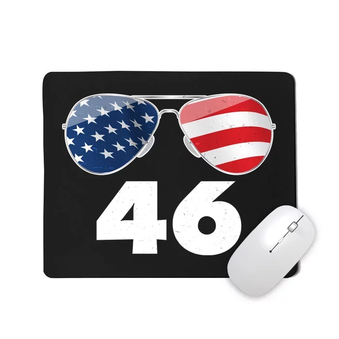 46th President Joe Biden Aviators American Flag Mousepad