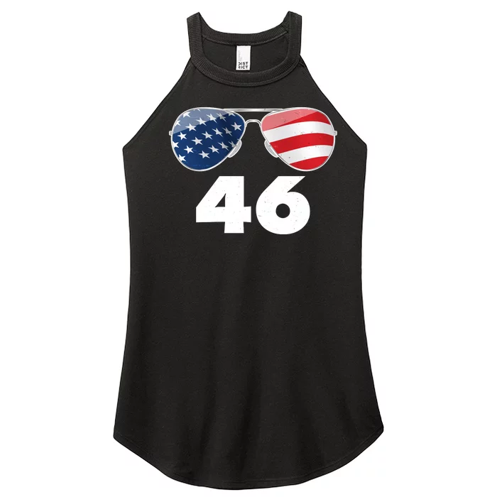 46th President Joe Biden Aviators American Flag Women’s Perfect Tri Rocker Tank