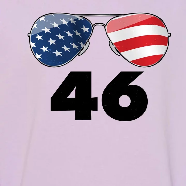 46th President Joe Biden Aviators American Flag Garment-Dyed Sweatshirt