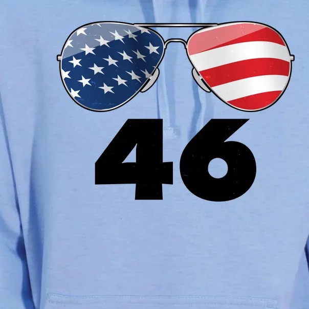 46th President Joe Biden Aviators American Flag Unisex Surf Hoodie