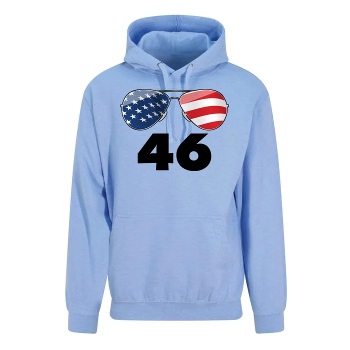 46th President Joe Biden Aviators American Flag Unisex Surf Hoodie