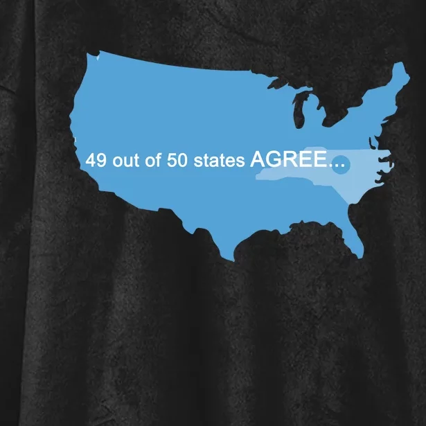 49 Out Of 50 States Agree Hooded Wearable Blanket