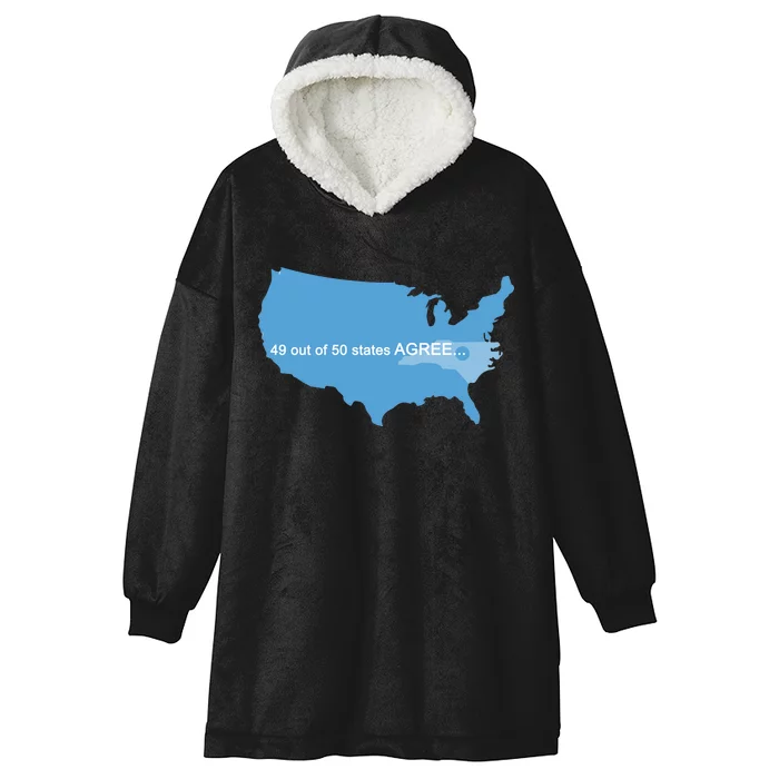 49 Out Of 50 States Agree Hooded Wearable Blanket