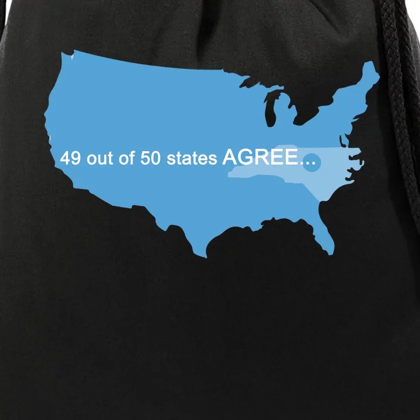 49 Out Of 50 States Agree Drawstring Bag