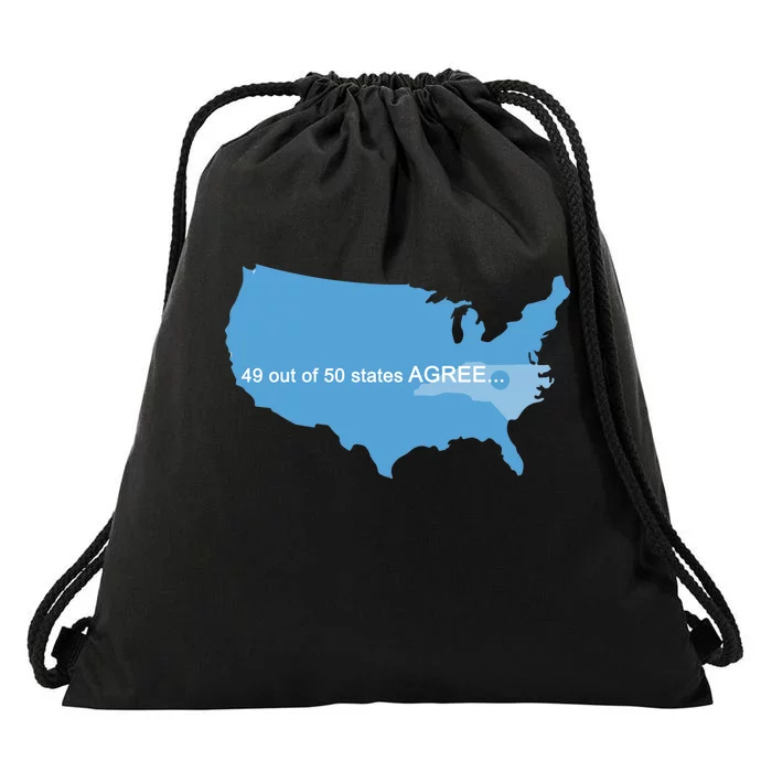 49 Out Of 50 States Agree Drawstring Bag