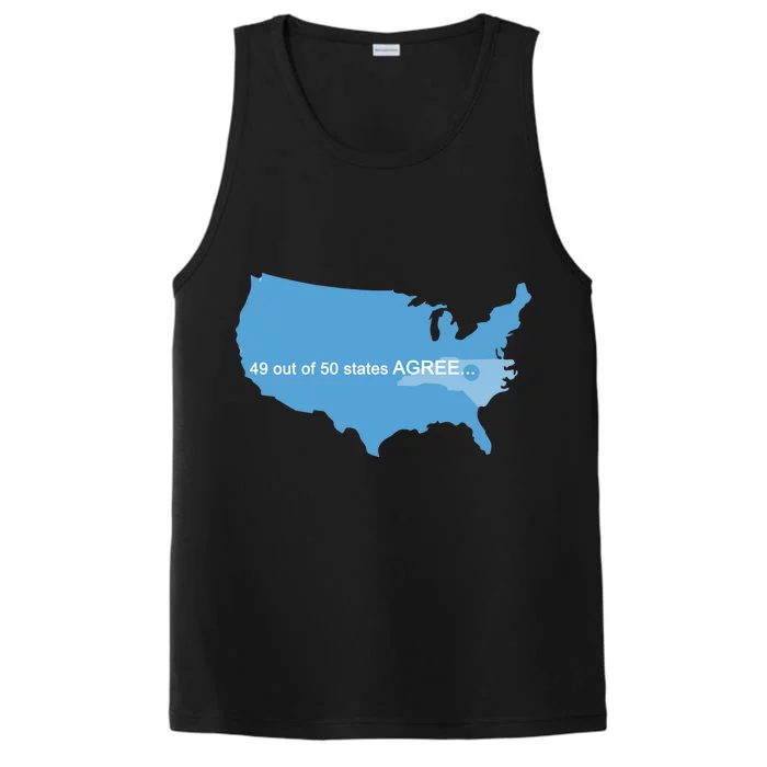 49 Out Of 50 States Agree Performance Tank