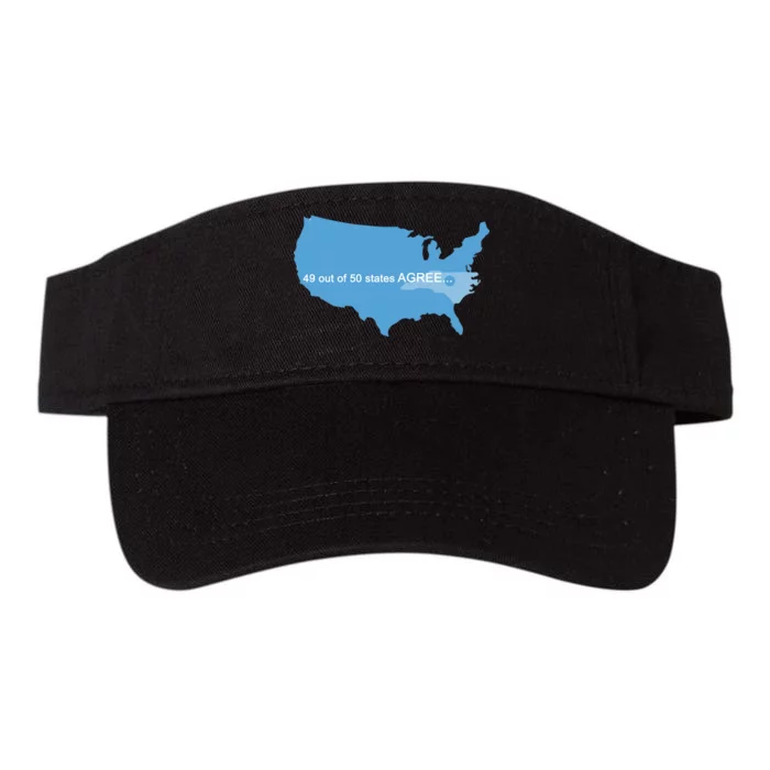 49 Out Of 50 States Agree Valucap Bio-Washed Visor