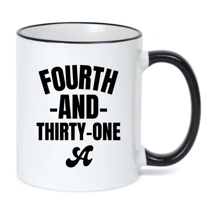 4th And 31 Alabama Fourth And Thirty One Alabama Black Color Changing Mug