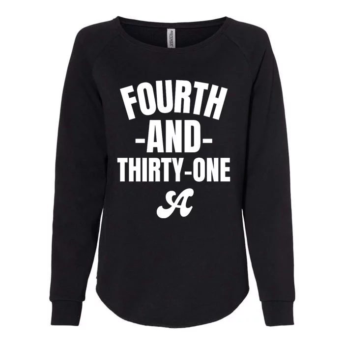 4th And 31 Alabama Fourth And Thirty One Alabama Womens California Wash Sweatshirt