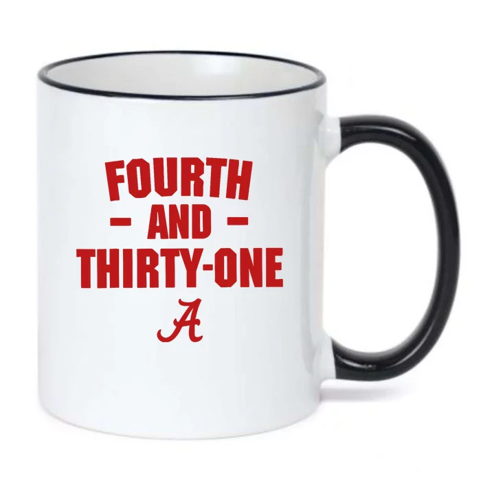 4th And 31 Fourth And Thirty One Alabama Black Color Changing Mug