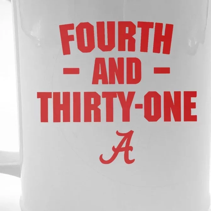 4th And 31 Fourth And Thirty One Alabama Front & Back Beer Stein