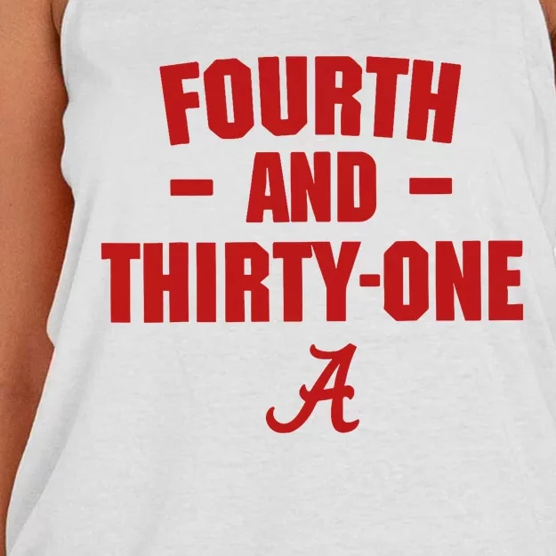 4th And 31 Fourth And Thirty One Alabama Women's Knotted Racerback Tank