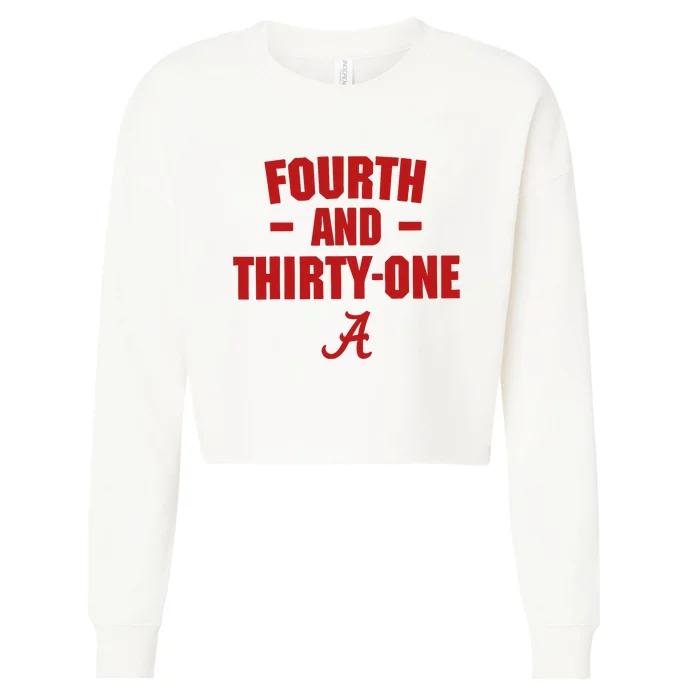 4th And 31 Fourth And Thirty One Alabama Cropped Pullover Crew