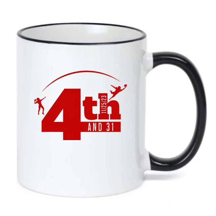 4th And 31 Fourth And Thirty One Fourth And Thirty One Black Color Changing Mug