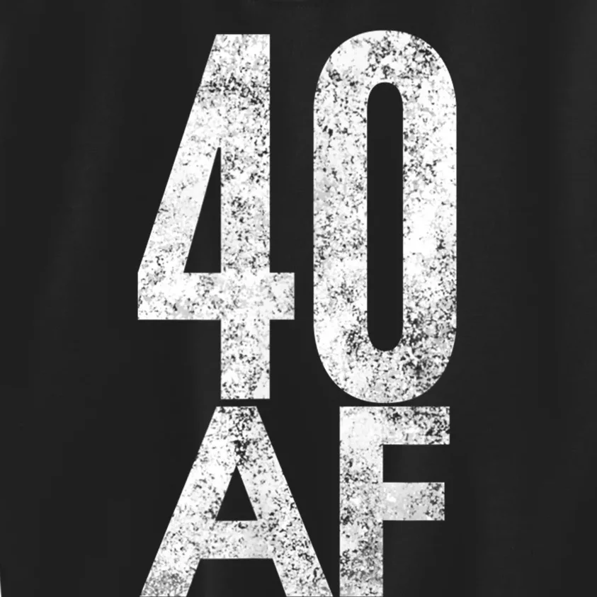 40 AF Funny 40th Birthday Gift 40 Year Old Idea 1978 Kids Sweatshirt