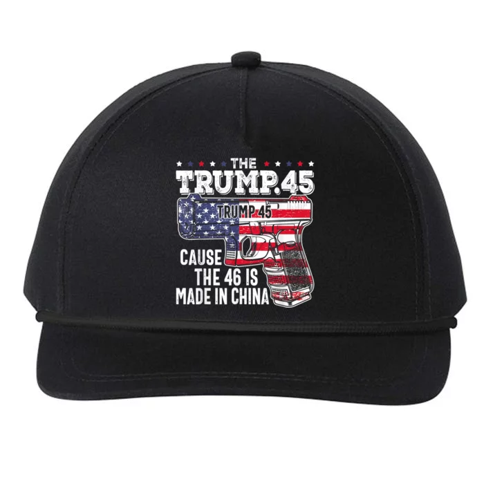 45 American Flag The Trump 45 Cause The 46 Is Made In China Snapback Five-Panel Rope Hat