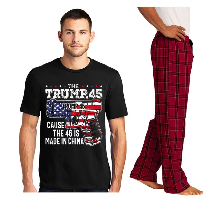 45 American Flag The Trump 45 Cause The 46 Is Made In China Pajama Set