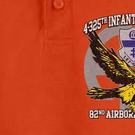 4325th Airborne Infantry Gold F.A.L.C.O.N.S Dry Zone Grid Performance Polo