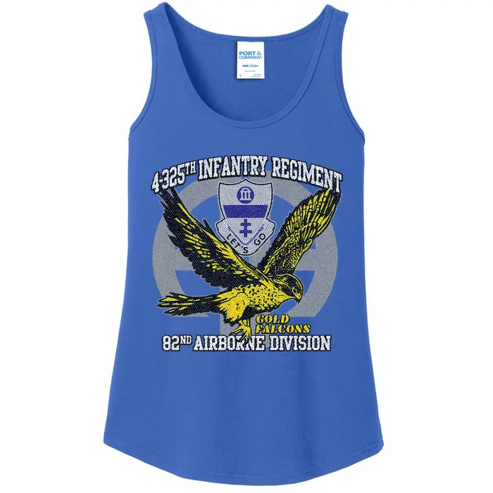 4325th Airborne Infantry Gold F.A.L.C.O.N.S Ladies Essential Tank