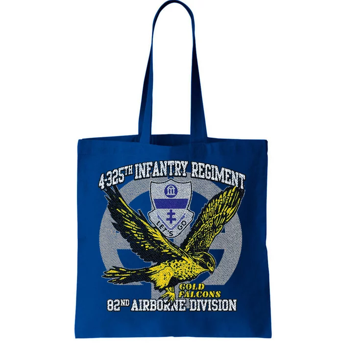 4325th Airborne Infantry Gold F.A.L.C.O.N.S Tote Bag