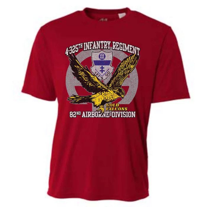 4325th Airborne Infantry Gold F.A.L.C.O.N.S Cooling Performance Crew T-Shirt