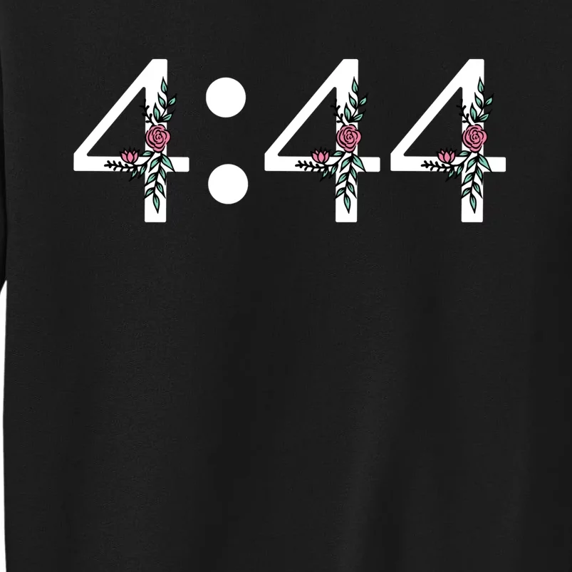 4:44 Angel Number Floral Tall Sweatshirt