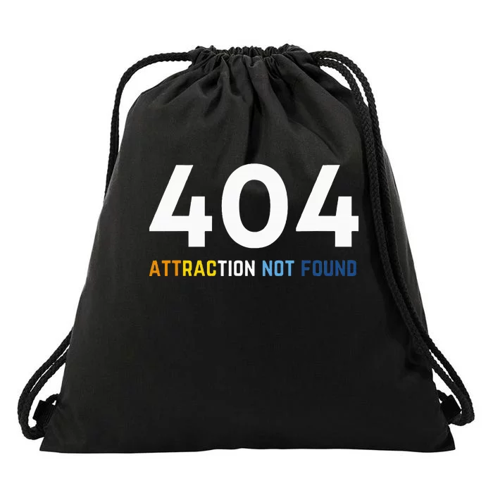 404 Attraction Not Found Funny Aroace Pride Aro Ace Lgbtq Drawstring Bag