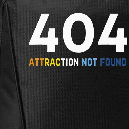 404 Attraction Not Found Funny Aroace Pride Aro Ace LGBTQ City Backpack