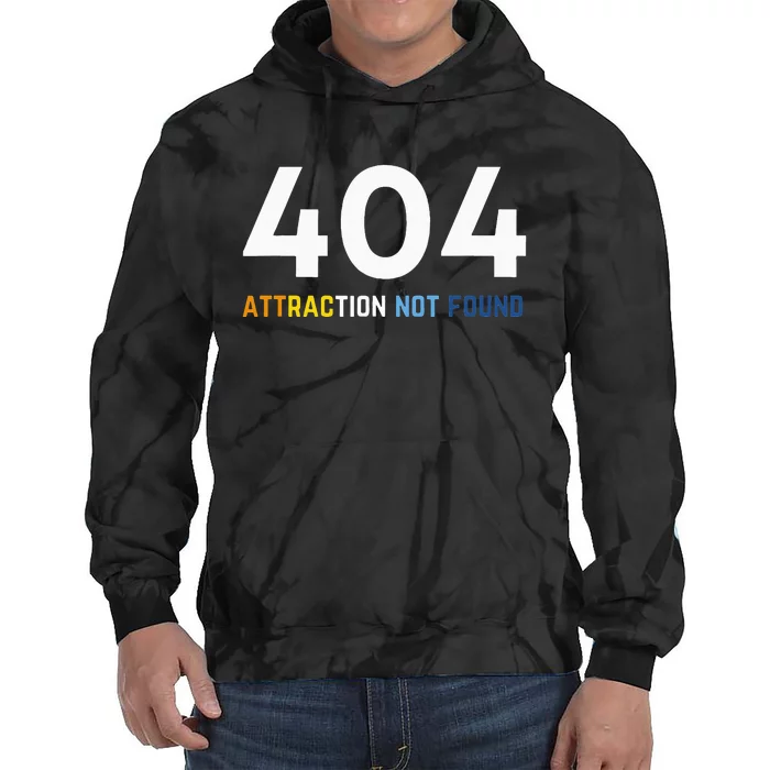 404 Attraction Not Found Funny Aroace Pride Aro Ace LGBTQ Tie Dye Hoodie