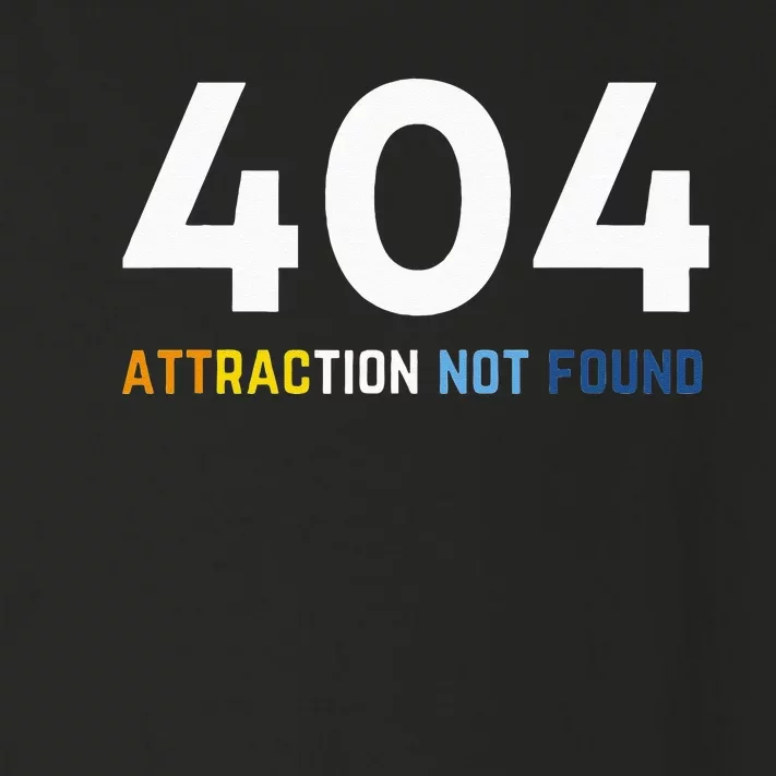 404 Attraction Not Found Funny Aroace Pride Aro Ace LGBTQ Toddler Long Sleeve Shirt