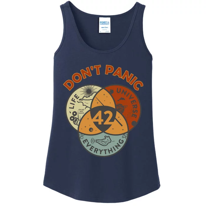 42 Answer To Life The Universe And Everything DonT Panic Ladies Essential Tank